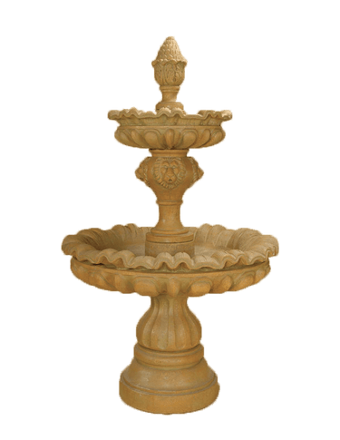 Venezia Two Tier Cast Stone Outdoor Fountain Fountain Tuscan
